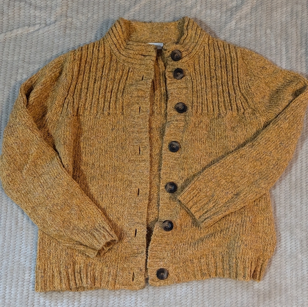 Yellow Charter Club Cardigan Sweater XL